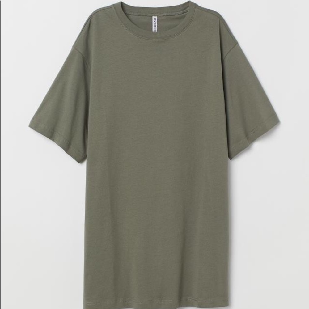 Olive Green T-Shirt Dress